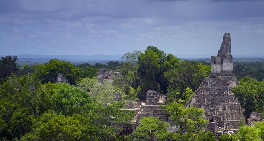 Die Maya-Stadt Tikal im Regenwald von Guatemala – Keren Su/Corbis ©