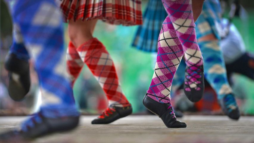 Tänzer beim Braemar Gathering in Schottland. Heute beginnt das Festival.