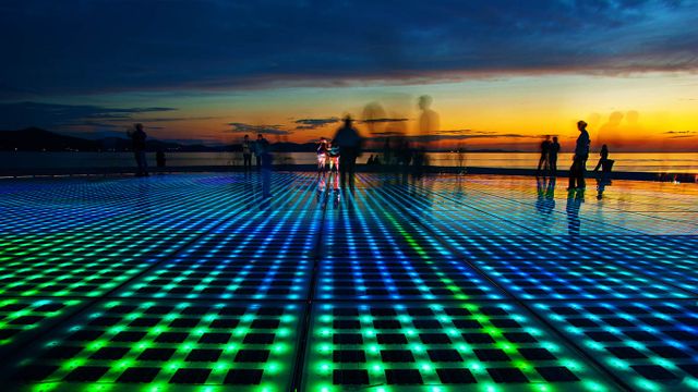 ‘Greeting to the Sun’ installation by Nikola Bašić, Zadar, Croatia