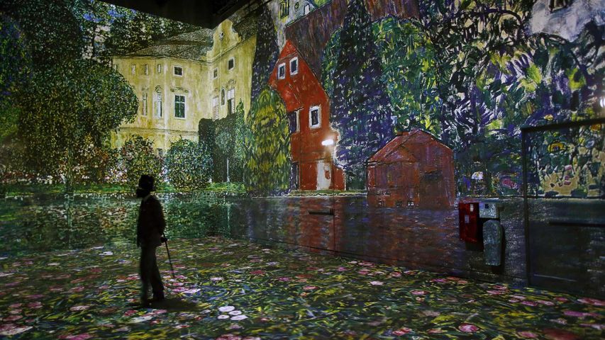 Gustav Klimt-Ausstellung im Atelier des Lumières, das erste Digitalmuseum in Paris