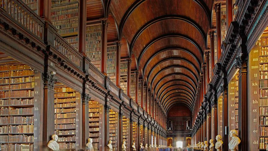 Bibliothek des Trinity College in Dublin, Irland
