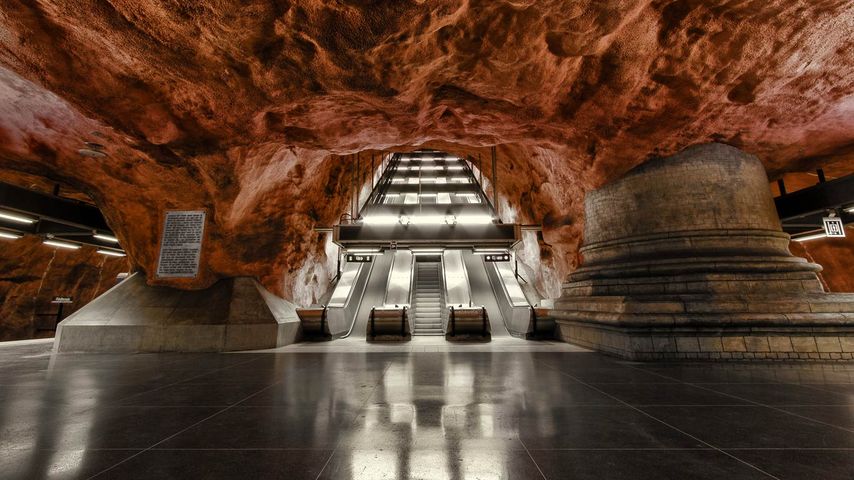 U-Bahn-Station Rådhuset in Stockholm, Schweden
