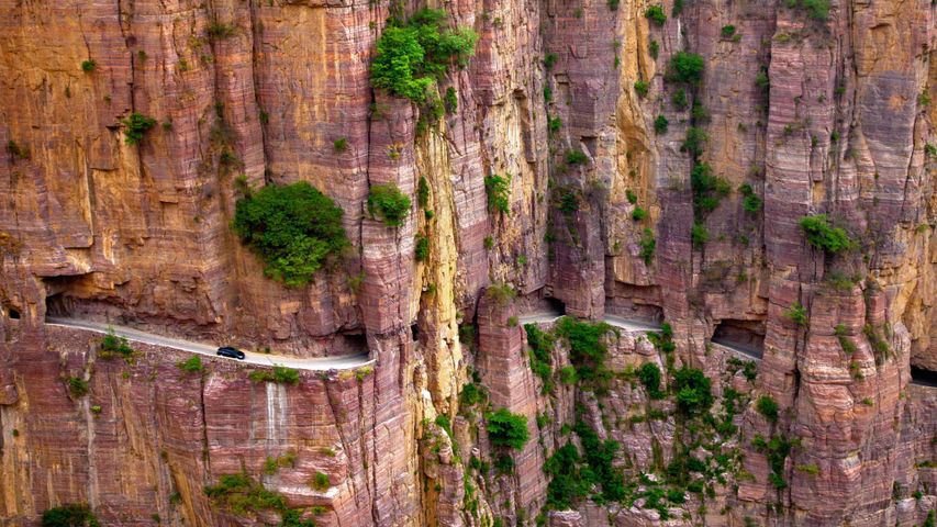 Guoliang-Tunnel im Taihang-Gebirge, Provinz Henan, China 