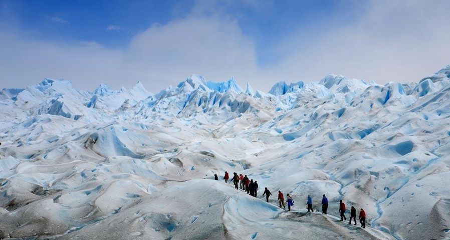 Der Perito-Moreno-Gletscher im Nationalpark Los Glaciares, Patagonien, Argentinien