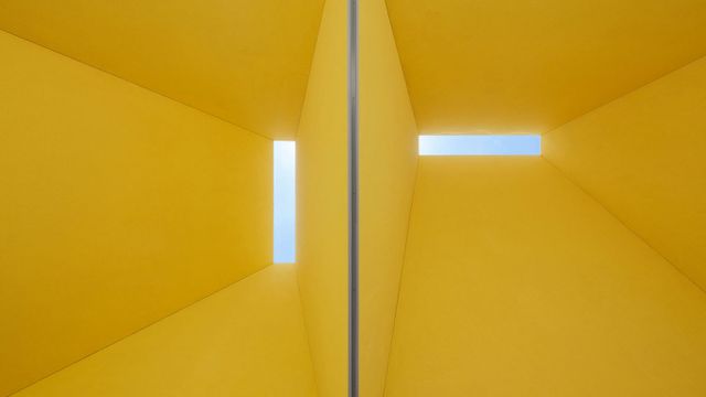 Webb教堂公园里一个建筑的室内吊顶，达拉斯，德克萨斯州 