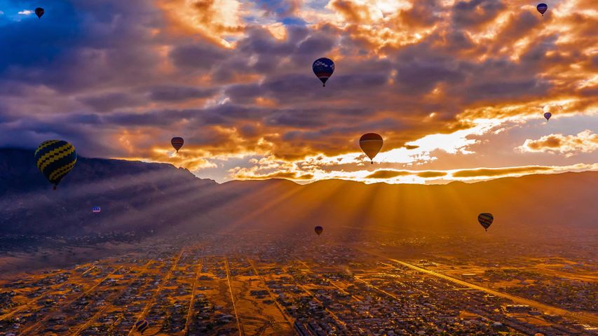 Die Albuquerque International Balloon Fiesta dauert noch bis zum 14. Oktober