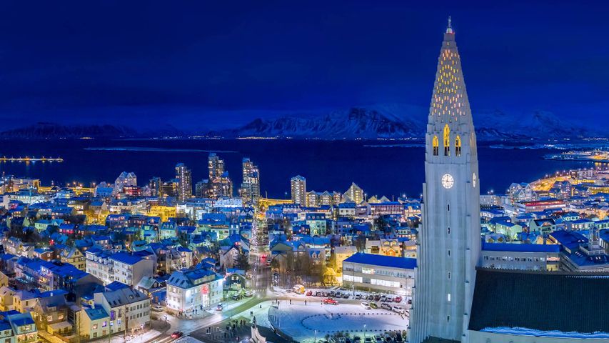 Reykjavik in der zweiten Nacht der Jólasveinar