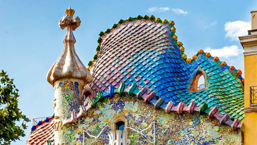 Casa Batlló in Barcelona, Katalonien, Spanien