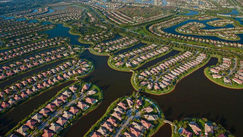 Wohnsiedlung, West Palm Beach, Florida, USA