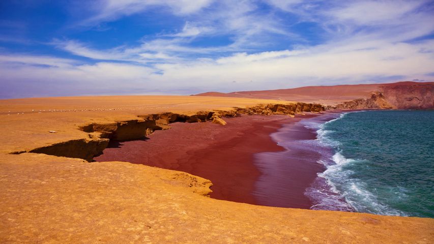 Playa Roja, Nationalreservat Paracas, Peru 