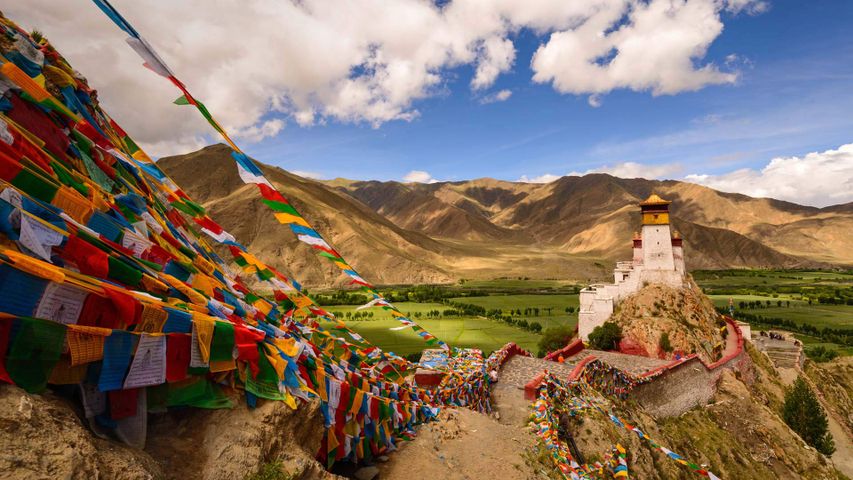 Festung Yumbu Lagang, Autonomes Gebiet Tibet, China 