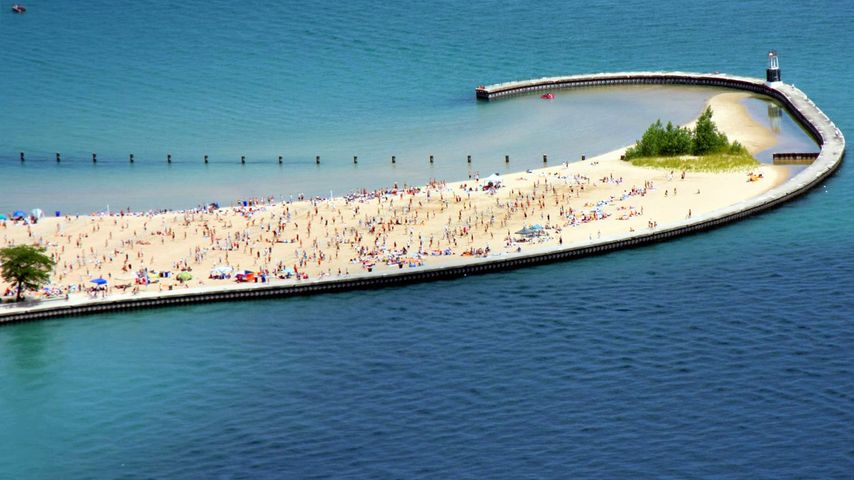 North Avenue Beach am Lake Michigan, Chicago