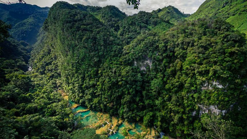 Naturschutzgebiet Semuc Champey in Guatemala