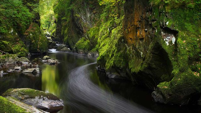贝图瑟科伊德的Fairy Glen，英国威尔士