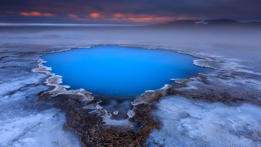 Geothermalgebiet Hveravellir auf der Kjölur-Hochebene, Island 