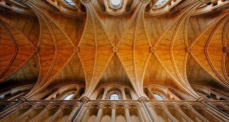 Die Decke der Southwark Cathedral in London, England