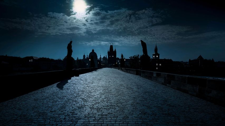 Karlsbrücke über die Moldau in Prag, Tschechische Republik