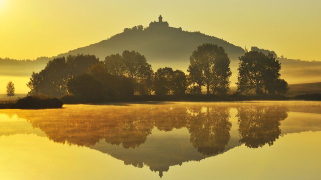 赖格莱兴的Wachsenburg城堡，德国图林根州