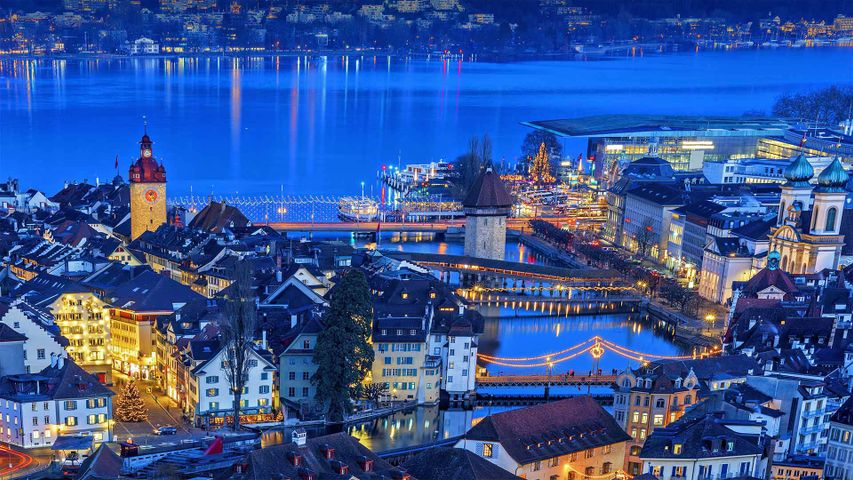Die Altstadt von Luzern, Schweiz