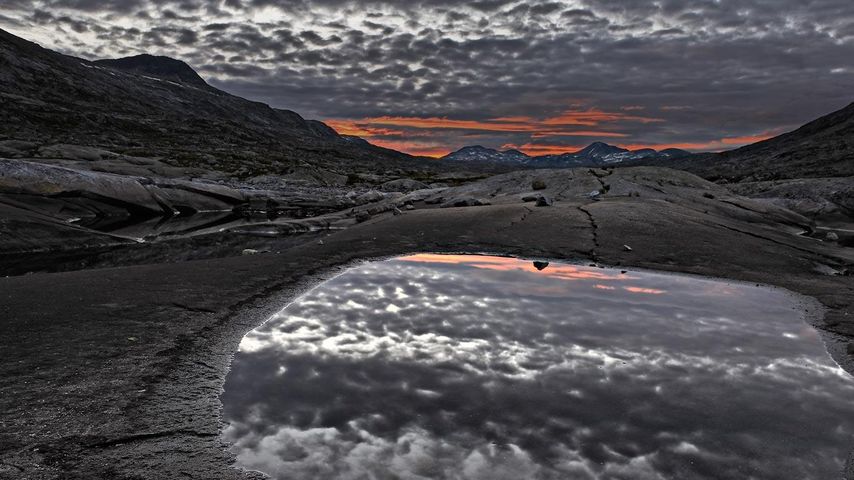 Ein See im Jotunheimen-Nationalpark, Norwegen