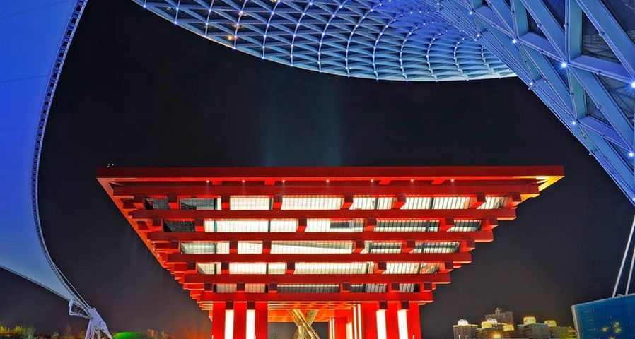 Der chinesische Pavillon auf der Weltausstellung in Shanghai, China – Guo Changyao/Corbis ©