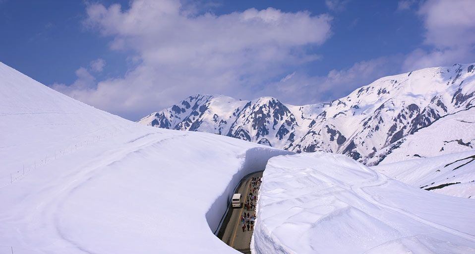 日本富山县的立山