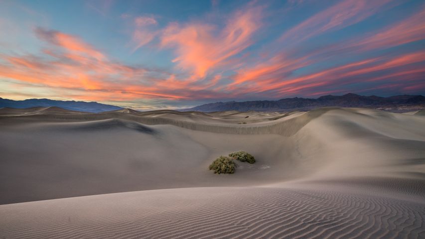 Mesquite Flat Sanddünen im Death-Valley-Nationalpark, Kalifornien, USA