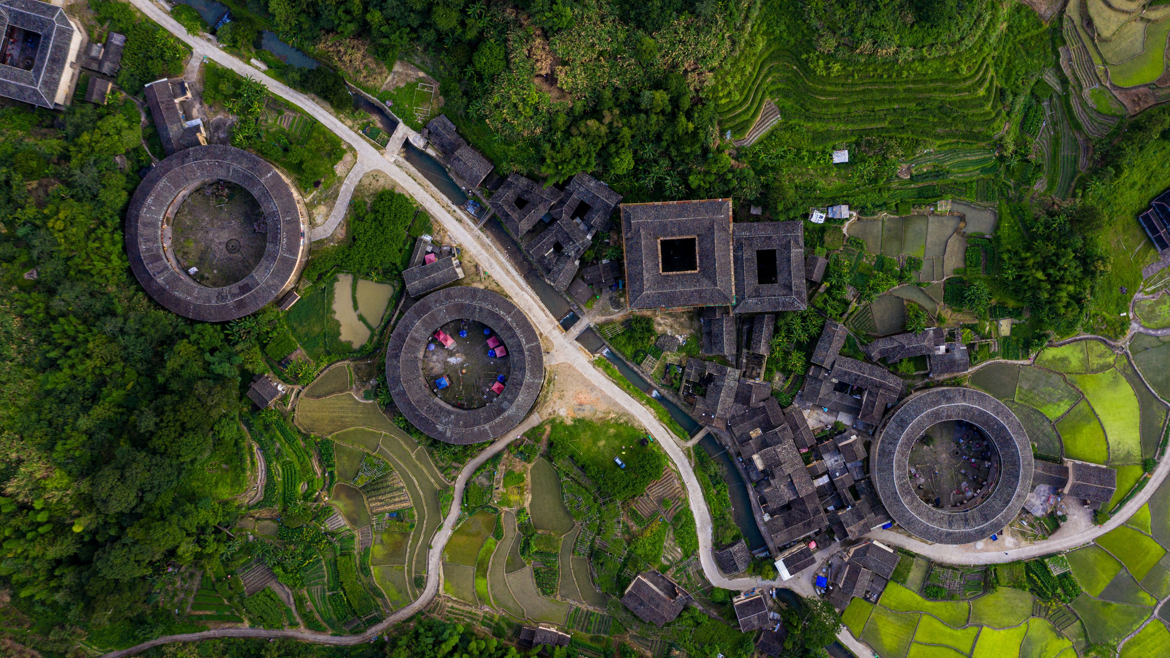 Fujian Tulou, historische und kulturhistorische Gebäude in der Provinz ...