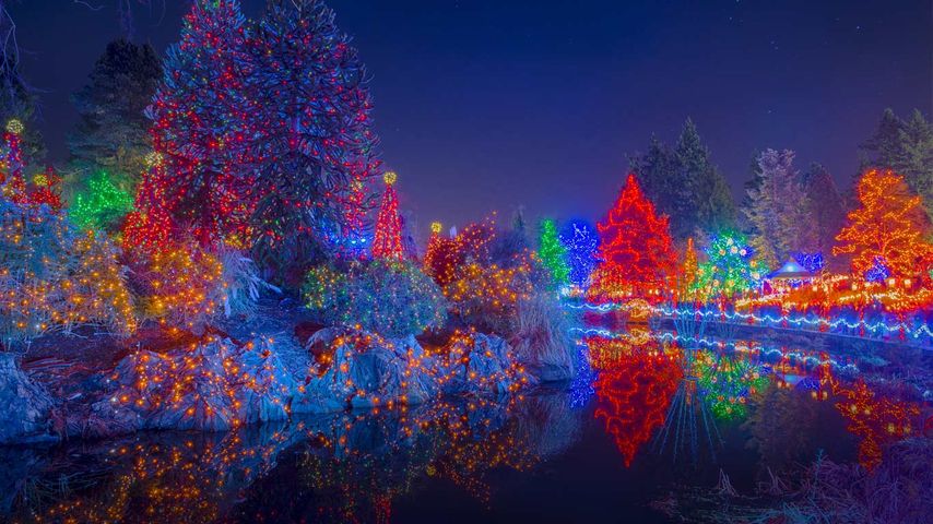 Festival of Lights im VanDusen Botanical Garden, Vancouver, British Columbia, Kanada