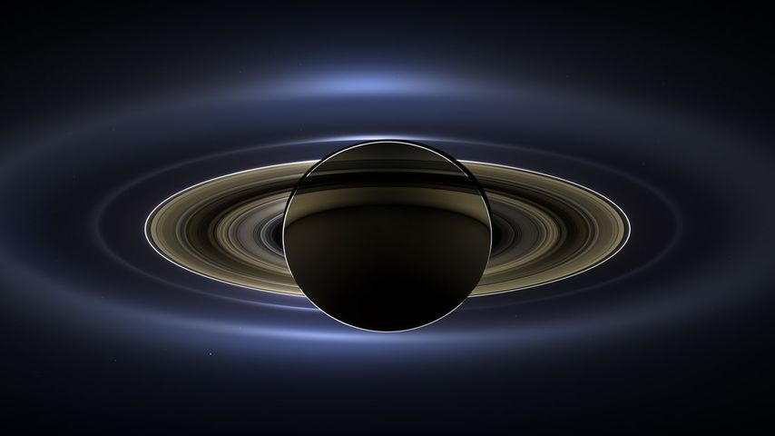 Der Planet Saturn, fotografiert von der NASA-Raumsonde Cassini-Huygens