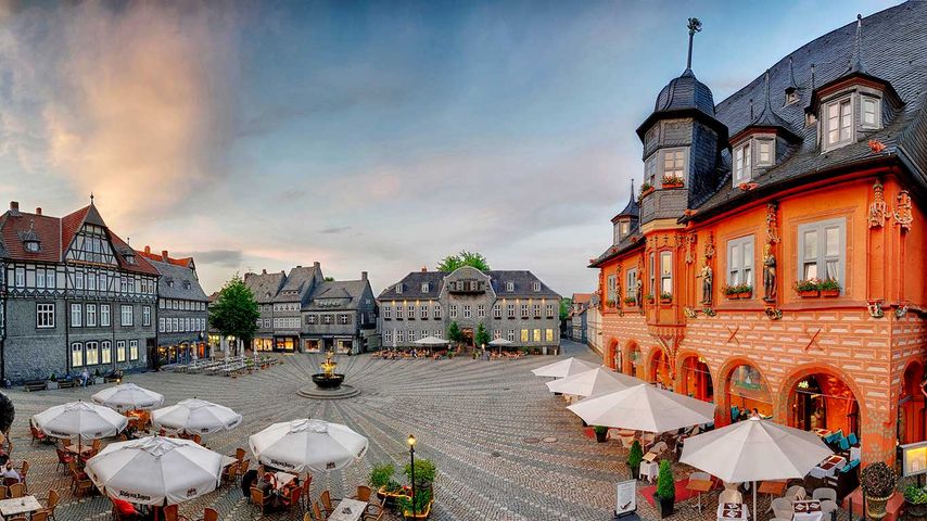 Marktplatz von Goslar, Niedersachsen, Deutschland
