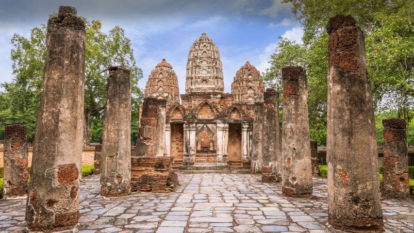 Wat Sri Sawai im historischen Park von Sukhothai, Thailand