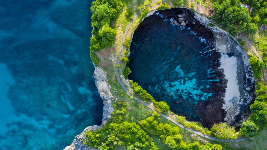Broken Beach in Nusa Penida, Bali, Indonesien
