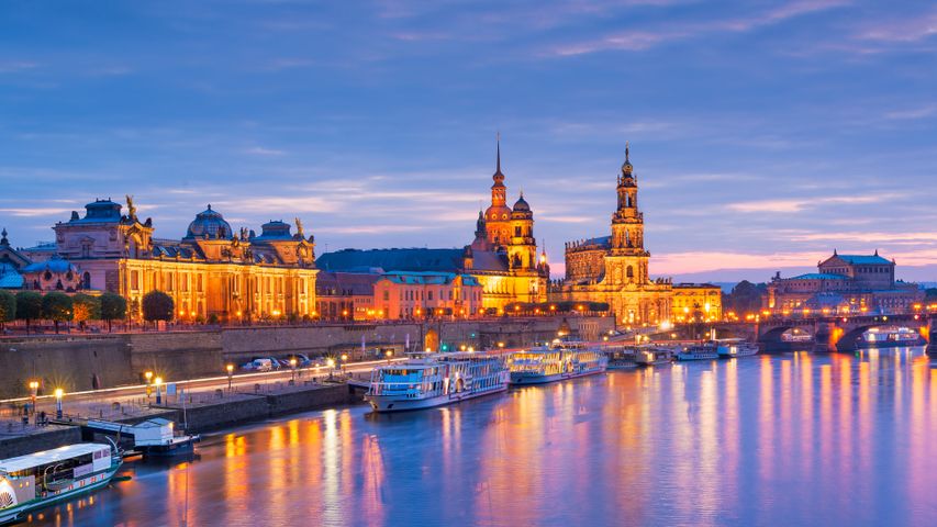 Elbe in Dresden, Sachsen