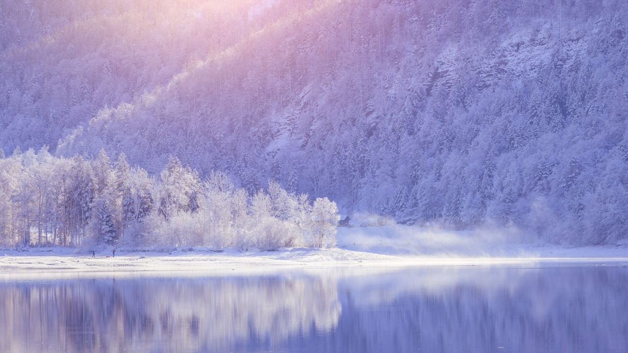 辛特湖冬景