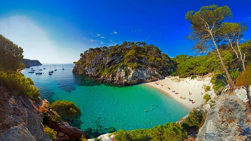 Der Strand von Macarelleta, Menorca, Spanien