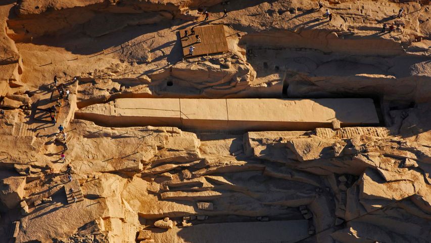Der unvollendete Obelisk von Assuan, Ägypten 