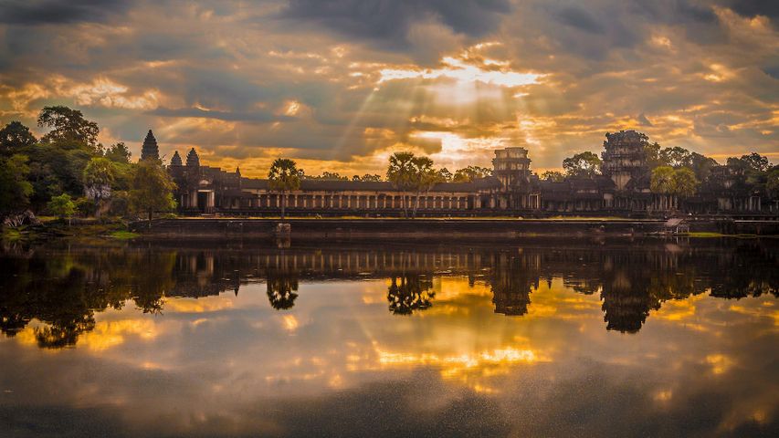 Sonnenaufgang bei Angkor Wat, Kambodscha