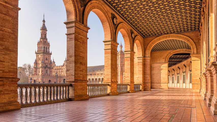 Plaza de España, Sevilla, Spanien