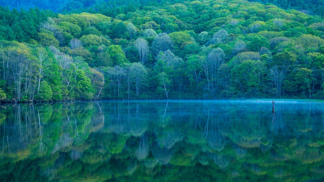 镜池，长野，日本