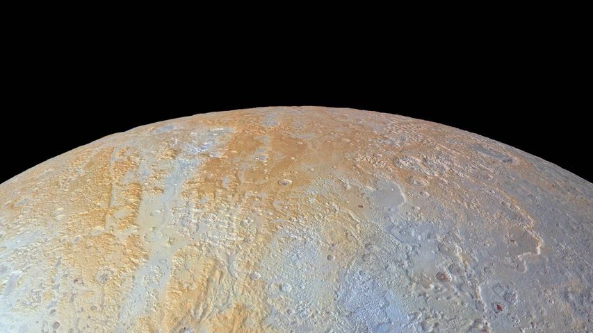 Nordpol des Zwergplaneten Pluto 