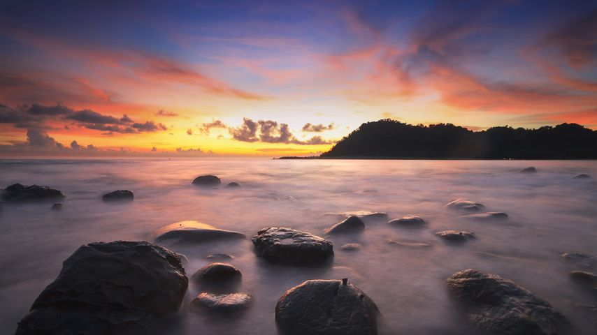 Insel Ko Kut im Sonnenuntergang, Thailand