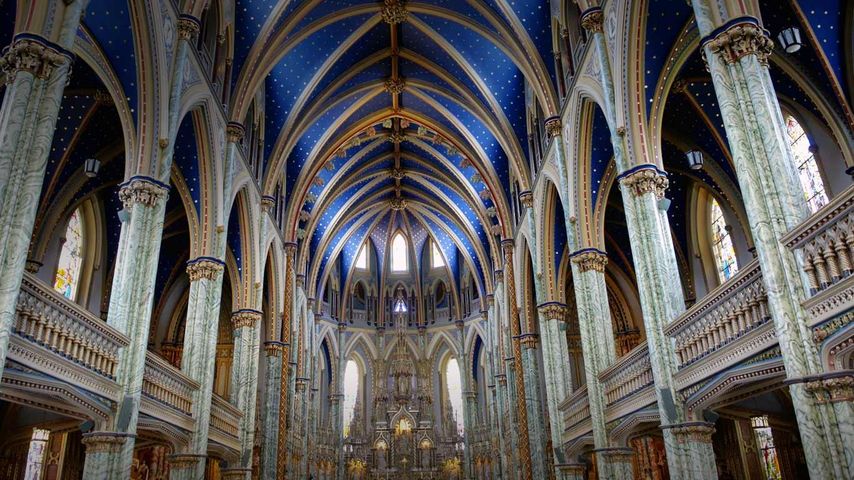 Die Basilique-Cathédrale Notre-Dame d’Ottawa, in Ottawa, Ontario, Kanada