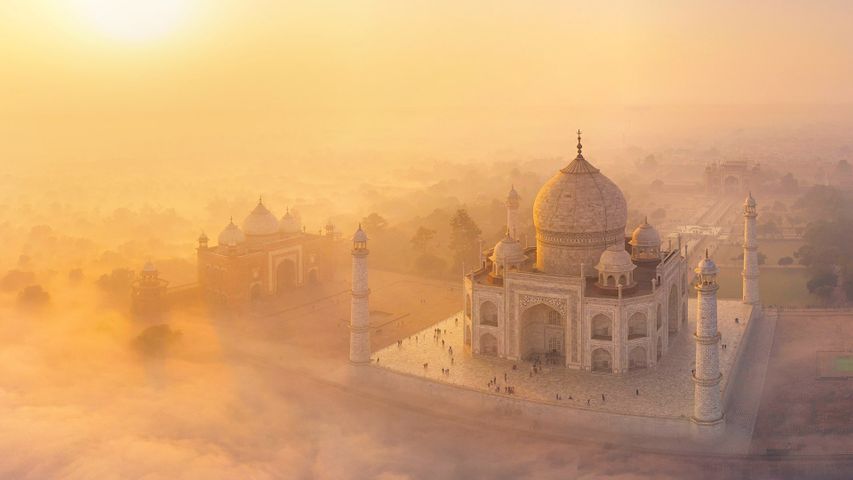 Der Taj Mahal. Anlässlich des indischen Tages der Republik