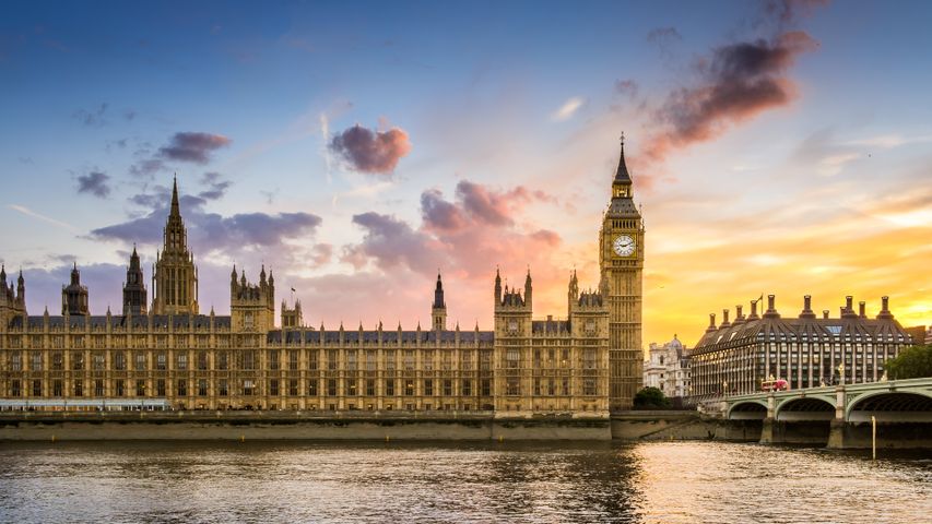 Big Ben und Westminster-Palast, London, England