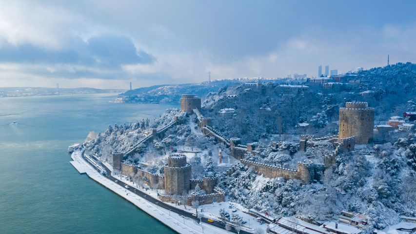Die Festung Rumeli Hisarı am Bosporus, Istanbul, Türkei