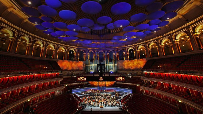 Die Royal Albert Hall während der jährlichen BBC Proms-Konzertreihe in London