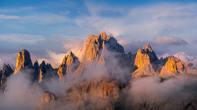 米苏里纳群峰，多洛米蒂山脉，威尼托大区，意大利