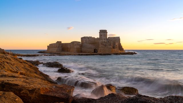 古老海上城堡，Le Castella，卡拉布里亚，意大利
