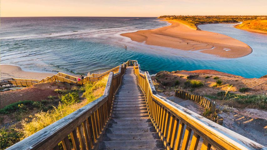 Onkaparinga River, Port Noarlunga, South Australia, Australien
